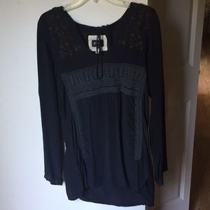 Silk embroidered dress